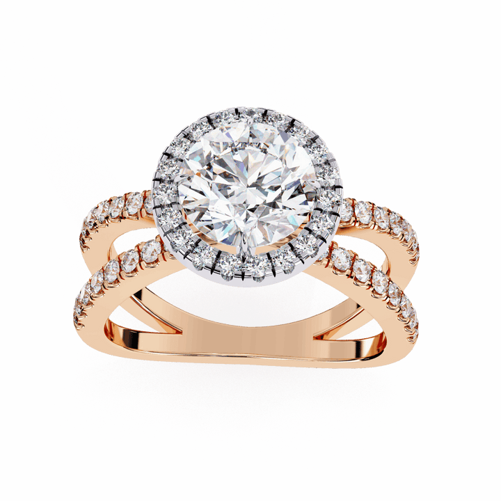 2 Carat Round Signature Solitaire Ring in Moissanite | House of Estara