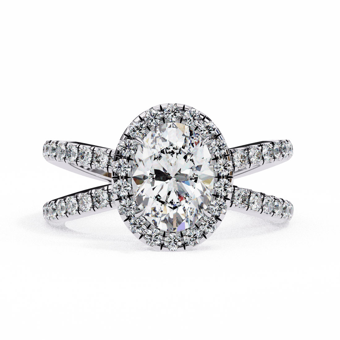 1.5 Carat Oval Signature Solitaire Ring in Moissanite | House of Estara
