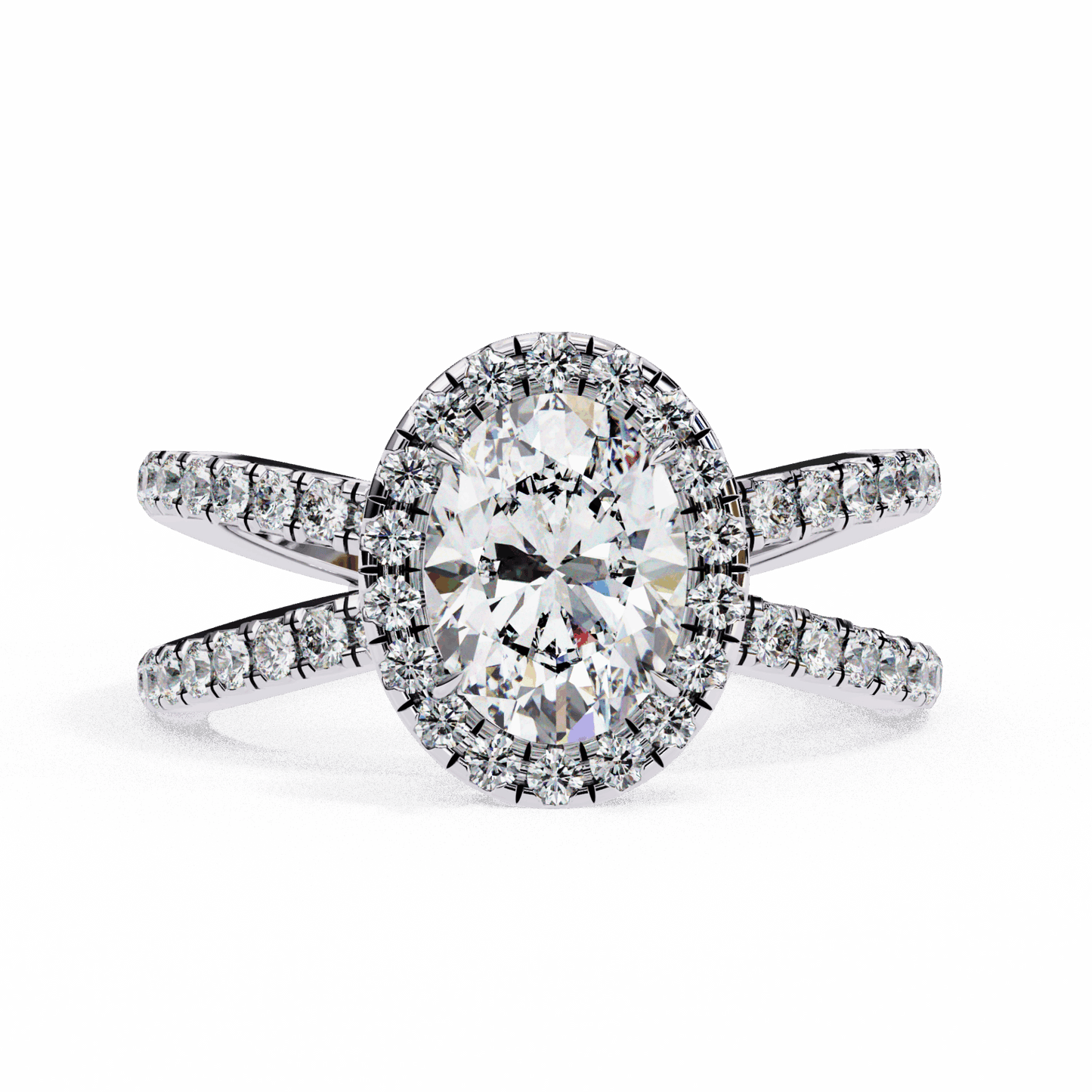 1.5 Carat Oval Signature Solitaire Ring in Moissanite | House of Estara