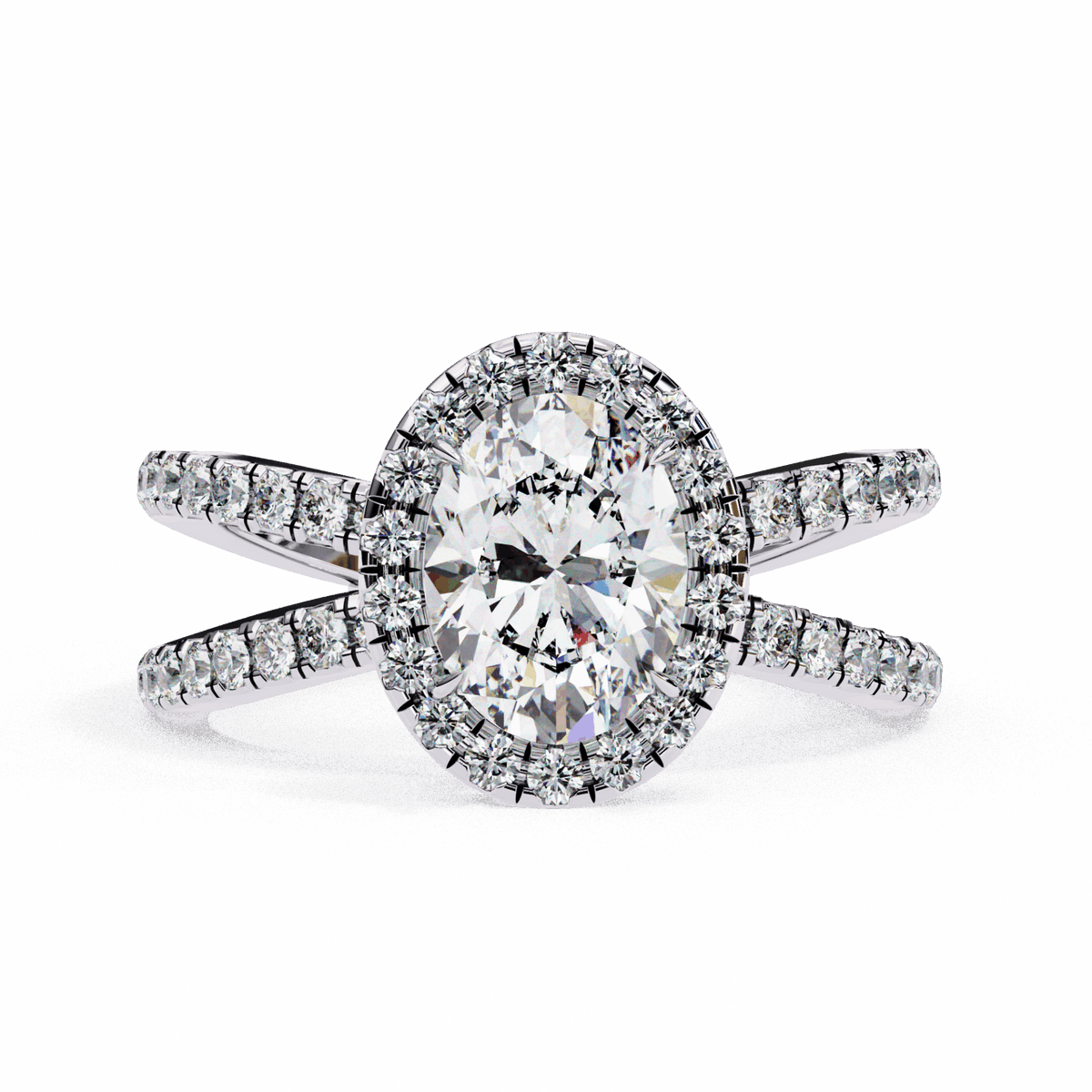 1.5 Carat Oval Signature Solitaire Ring in Moissanite | House of Estara