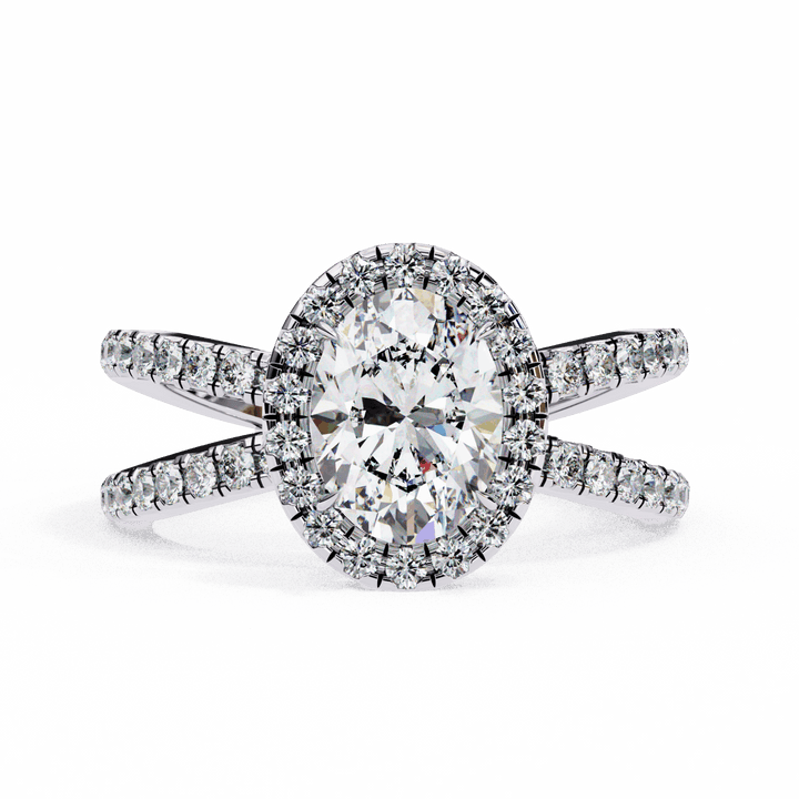 1.5 Carat Oval Signature Solitaire Ring in Moissanite | House of Estara