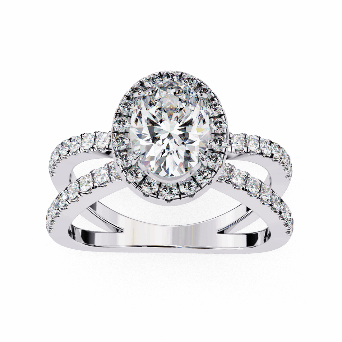 1.5 Carat Oval Signature Solitaire Ring in Moissanite | House of Estara