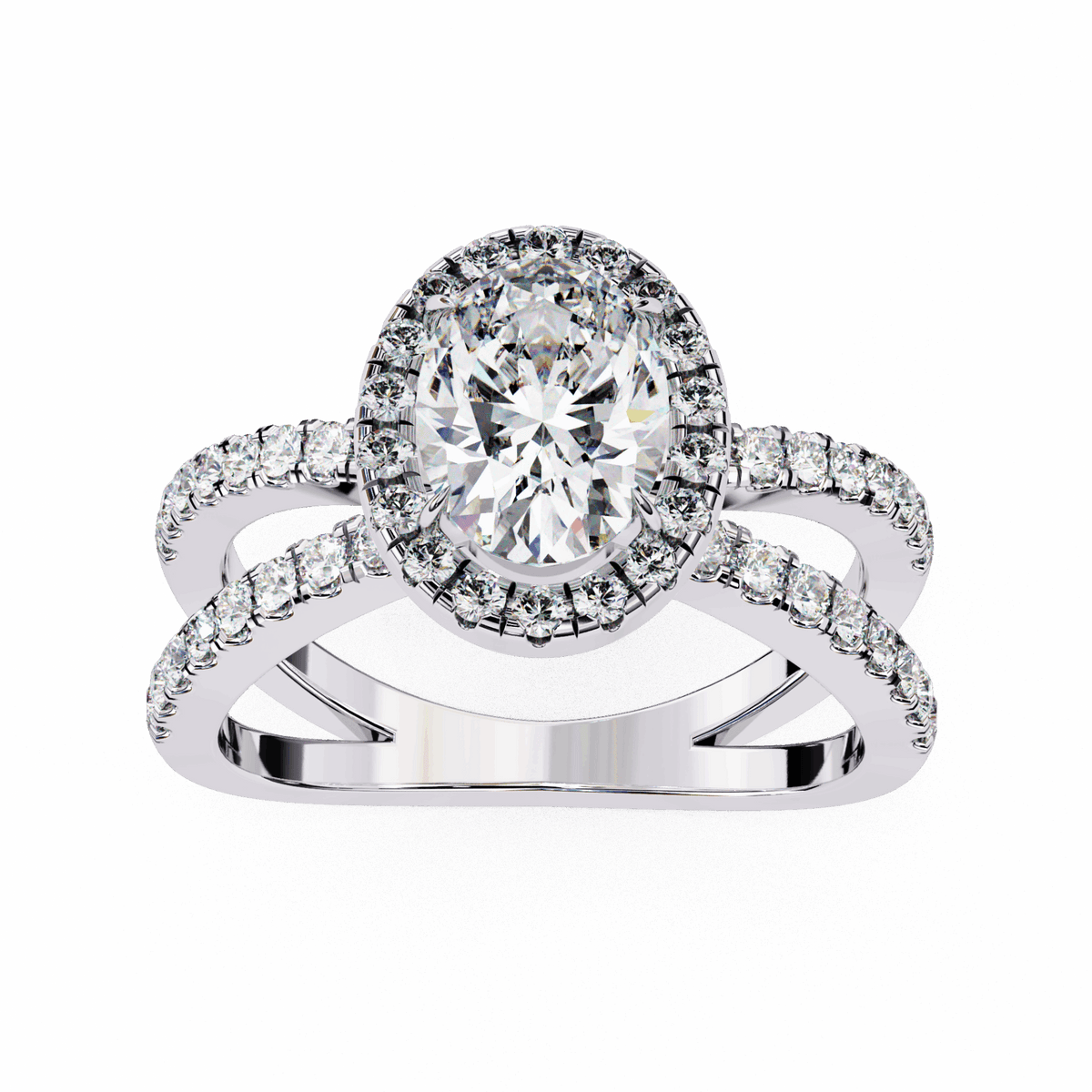 1.5 Carat Oval Signature Solitaire Ring in Moissanite | House of Estara