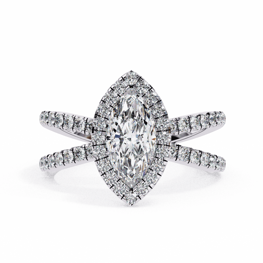 1.25 Carat Marquise Signature Solitaire Ring in Moissanite | House of Estara