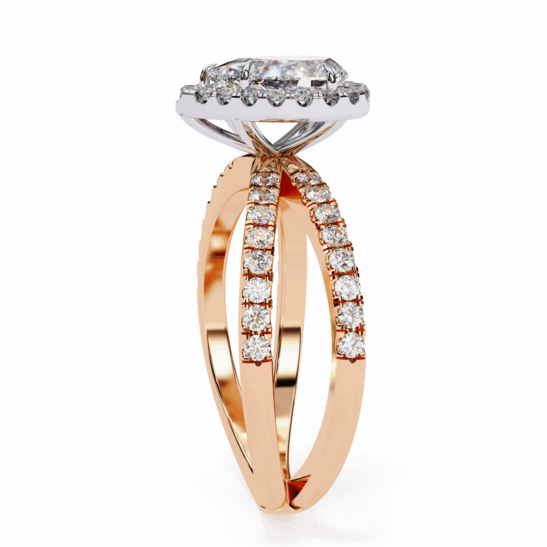 1.75 Carat Pear Signature Solitaire Ring in Moissanite | House of Estara
