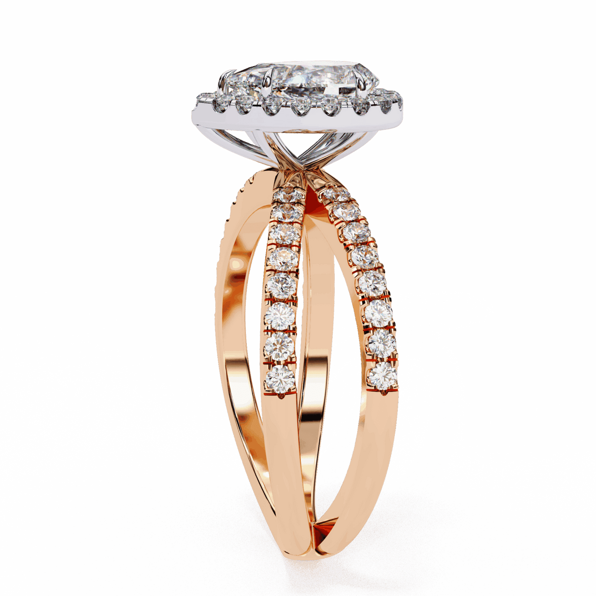 1.75 Carat Pear Signature Solitaire Ring in Moissanite | House of Estara