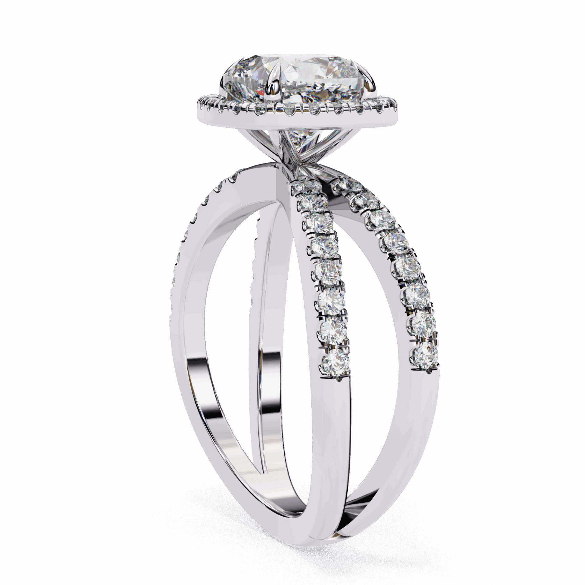 2.25 Carat Cushion Signature Solitaire Ring in Moissanite | House of Estara