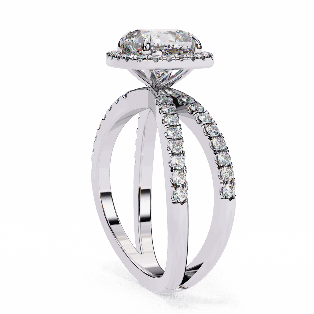 2.25 Carat Cushion Signature Solitaire Ring in Moissanite | House of Estara
