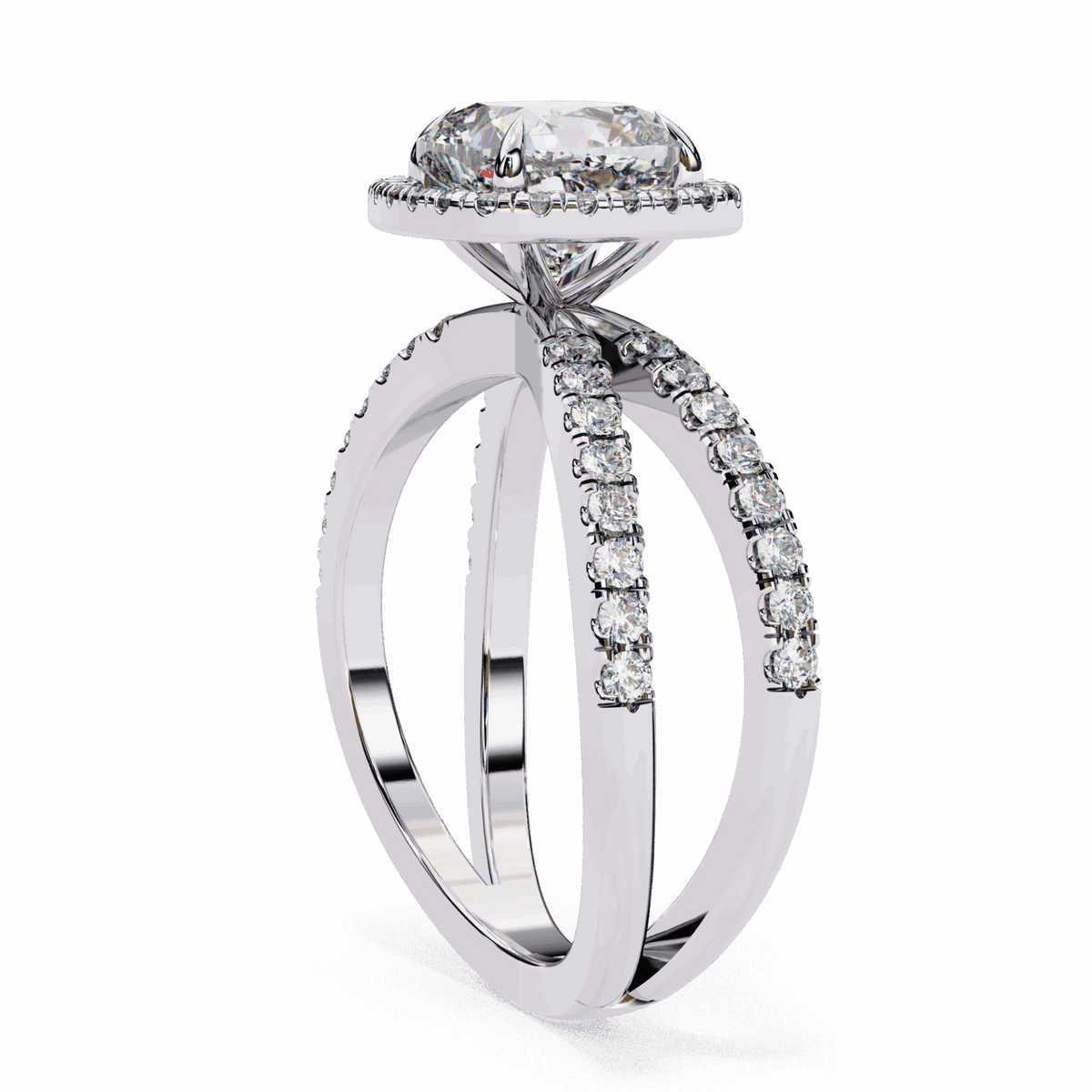 2.25 Carat Cushion Signature Solitaire Ring in Moissanite | House of Estara