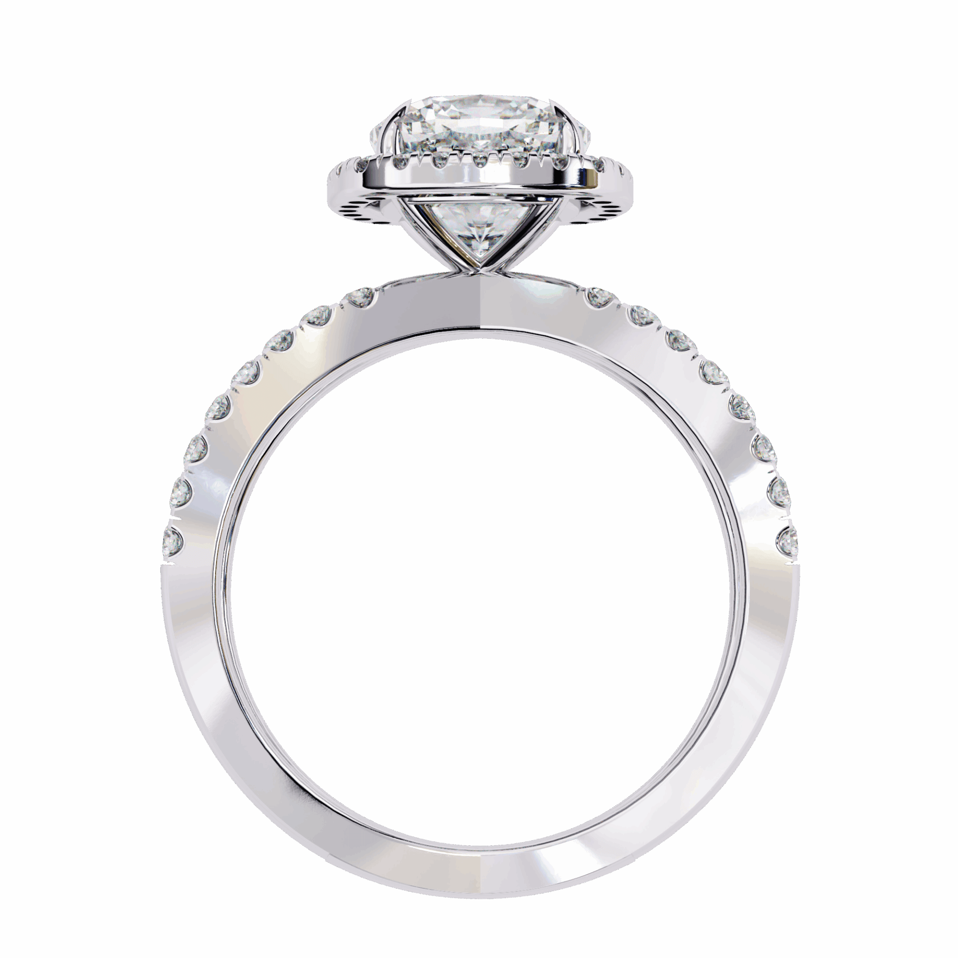 2.25 Carat Cushion Signature Solitaire Ring in Moissanite | House of Estara