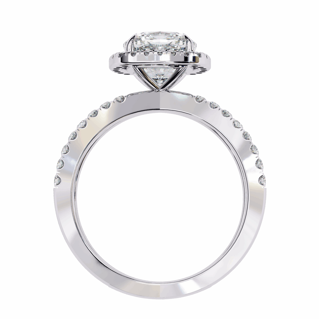 2.25 Carat Cushion Signature Solitaire Ring in Moissanite | House of Estara