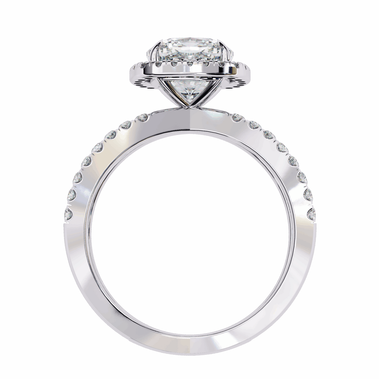 2.25 Carat Cushion Signature Solitaire Ring in Moissanite | House of Estara
