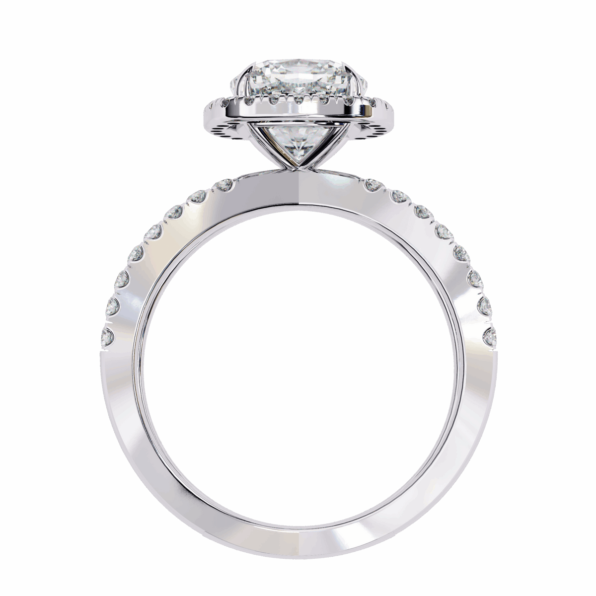 2.25 Carat Cushion Signature Solitaire Ring in Moissanite | House of Estara