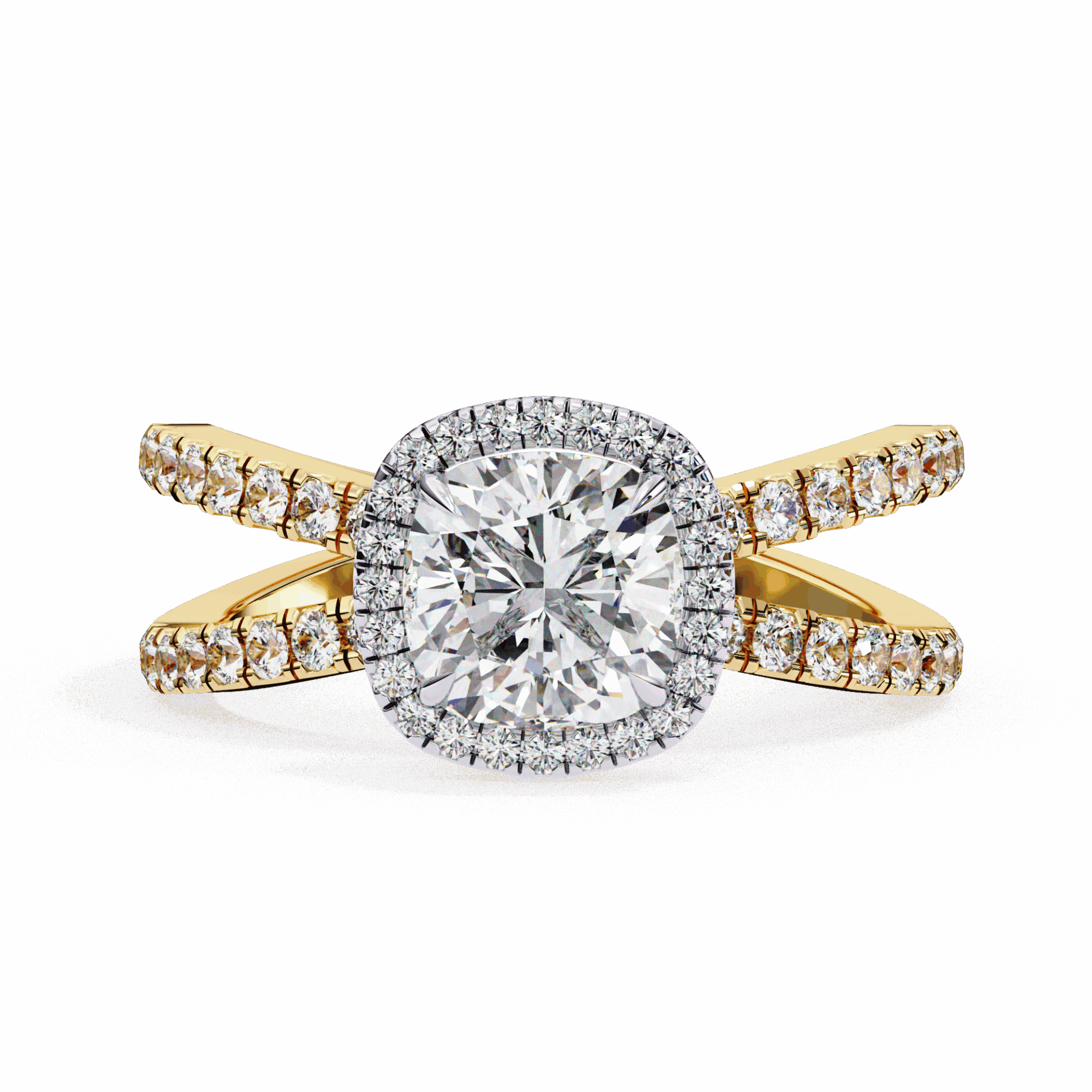 2.25 Carat Cushion Signature Solitaire Ring in Moissanite | House of Estara