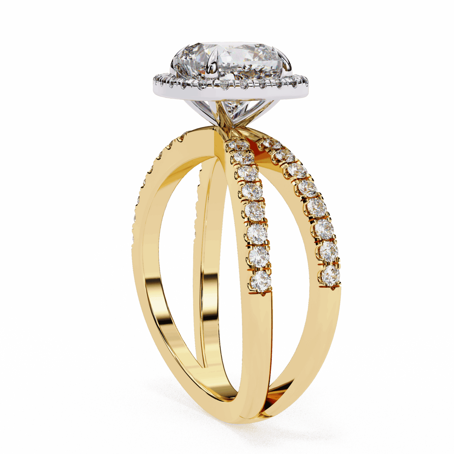 2.25 Carat Cushion Signature Solitaire Ring in Moissanite | House of Estara