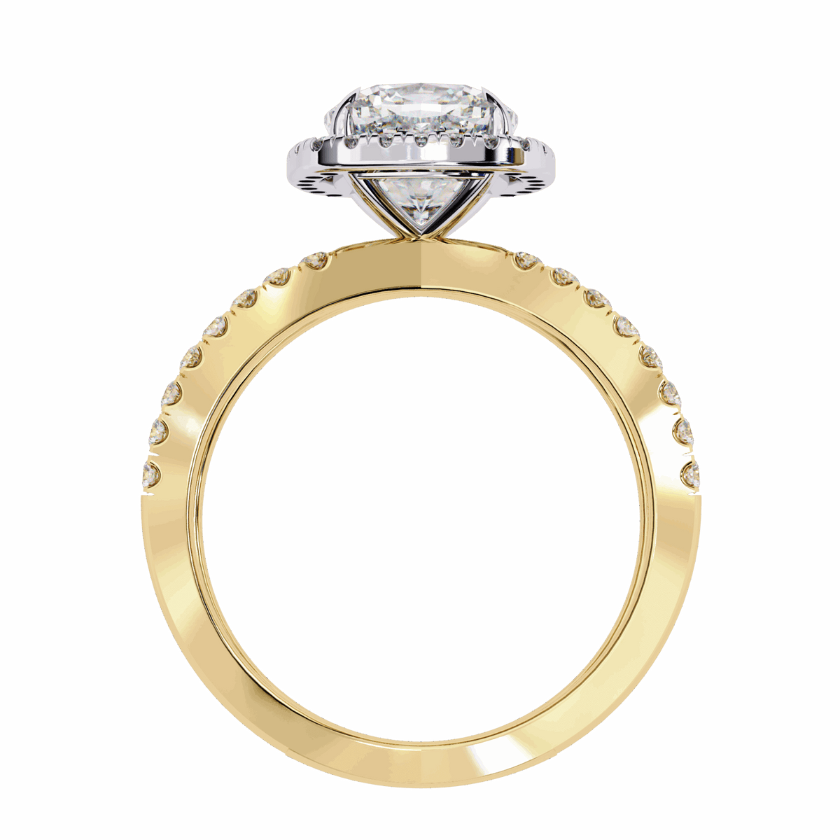 2.25 Carat Cushion Signature Solitaire Ring in Moissanite | House of Estara