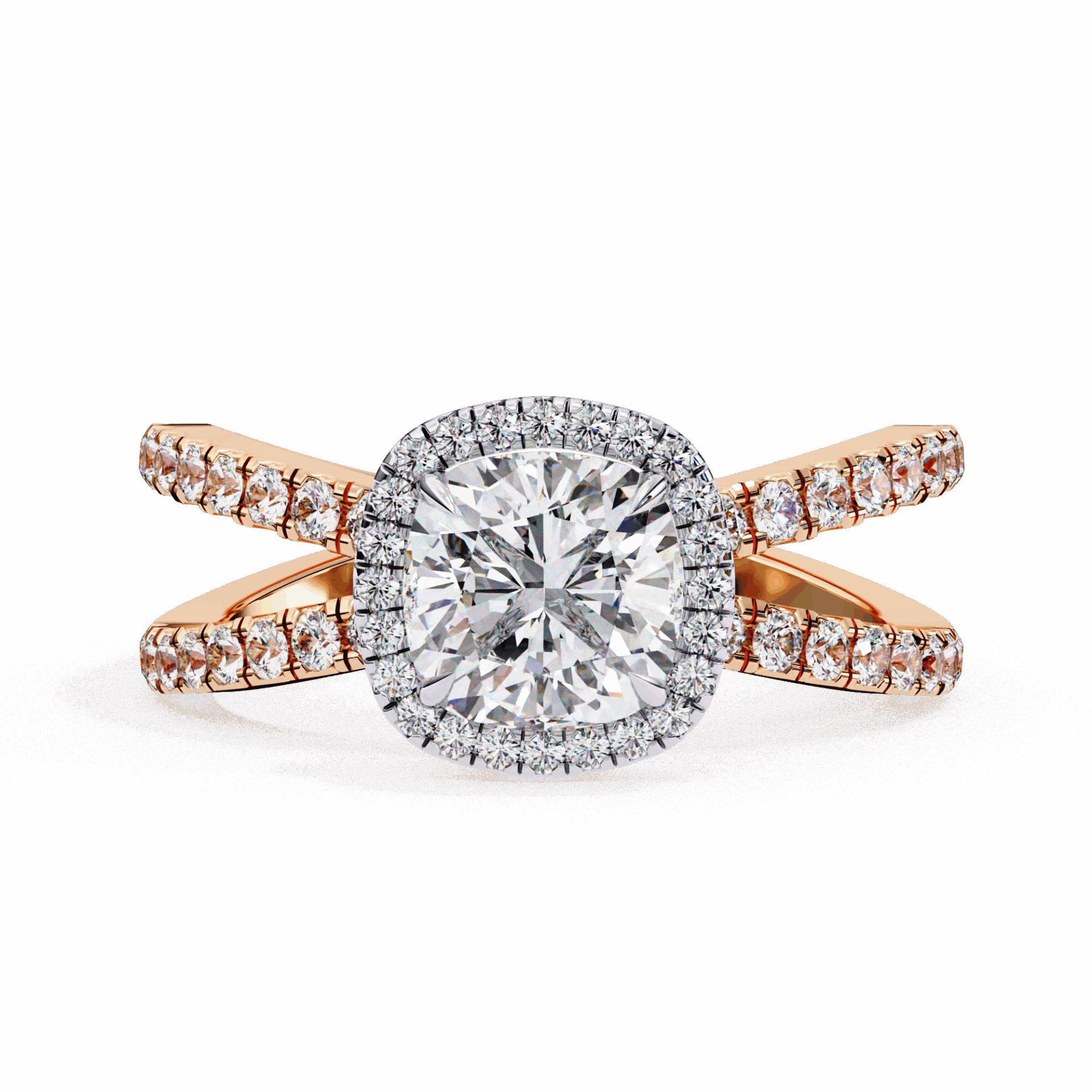 2.25 Carat Cushion Signature Solitaire Ring in Moissanite | House of Estara