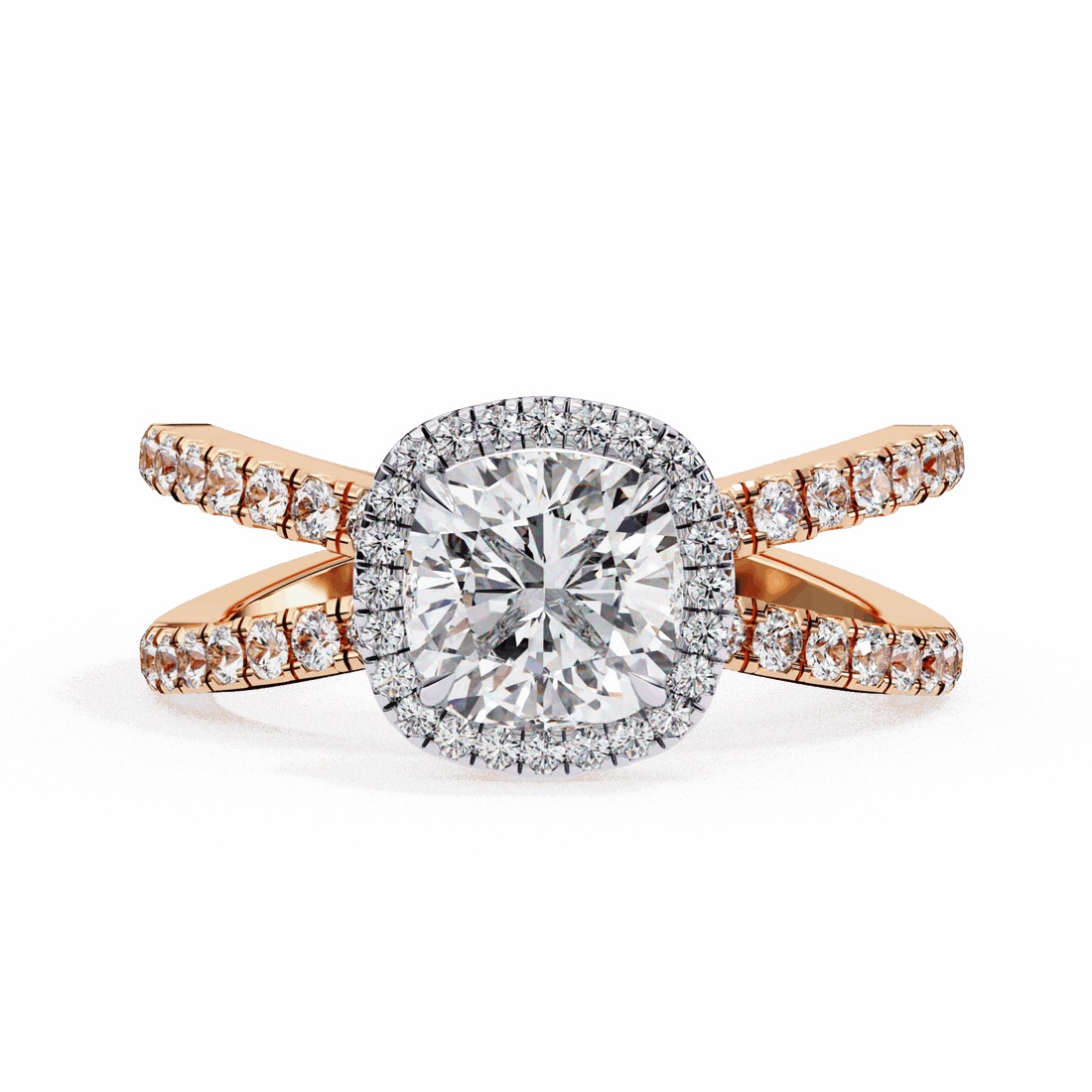 2.25 Carat Cushion Signature Solitaire Ring in Moissanite | House of Estara