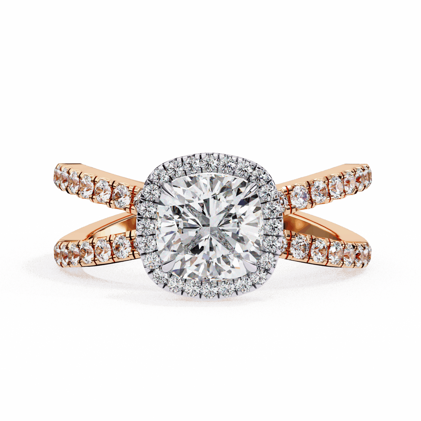 2.25 Carat Cushion Signature Solitaire Ring in Moissanite | House of Estara