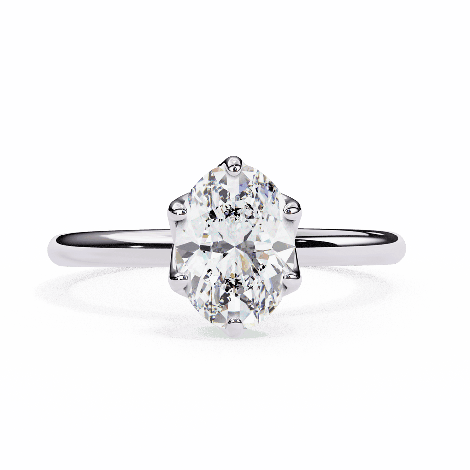 Oval Eternal Engagement Ring