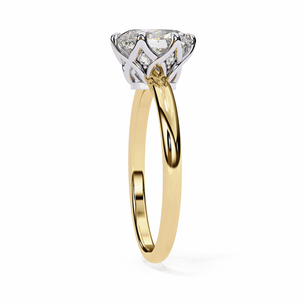 2.75 Carat Oval Eternal Solitaire Engagement Ring in Moissanite | House of Estara