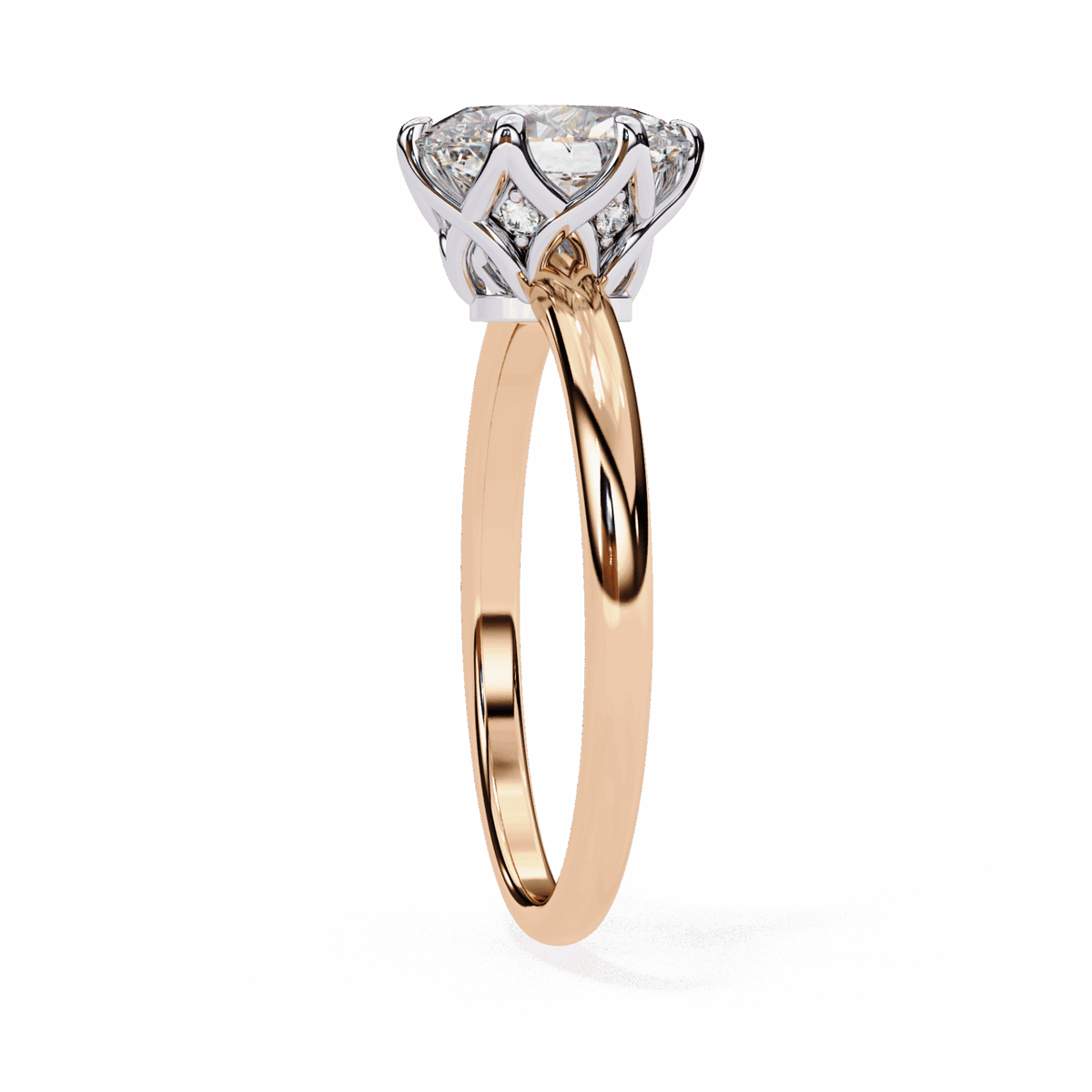 2.75 Carat Oval Eternal Solitaire Engagement Ring in Moissanite | House of Estara