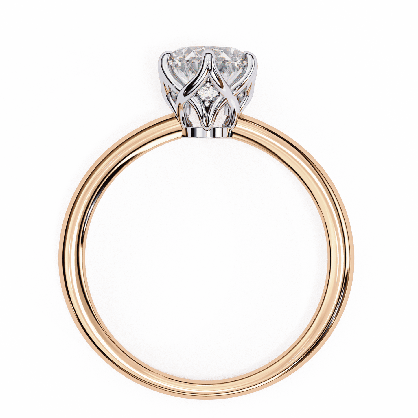 2.75 Carat Oval Eternal Solitaire Engagement Ring in Moissanite | House of Estara
