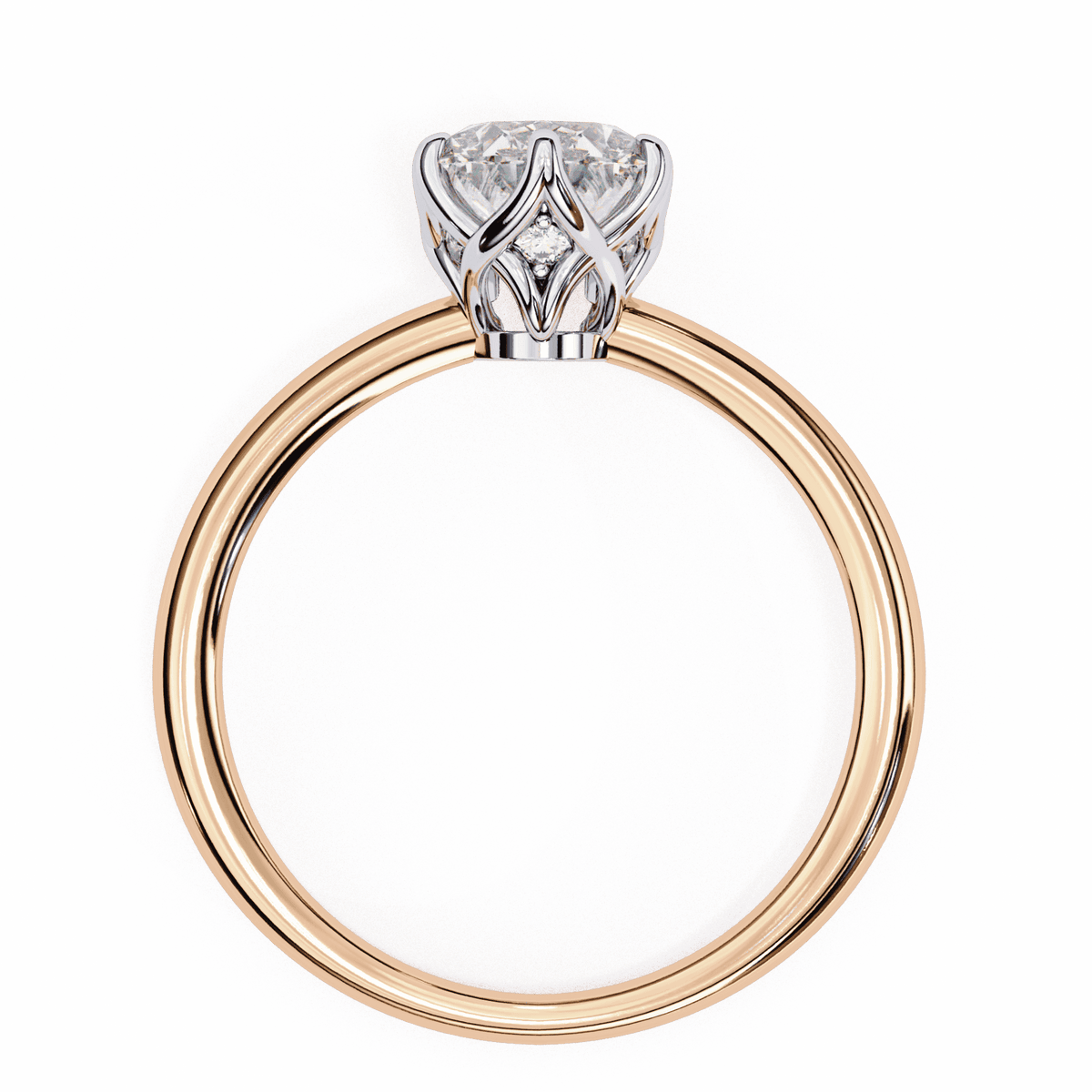 2.75 Carat Oval Eternal Solitaire Engagement Ring in Moissanite | House of Estara