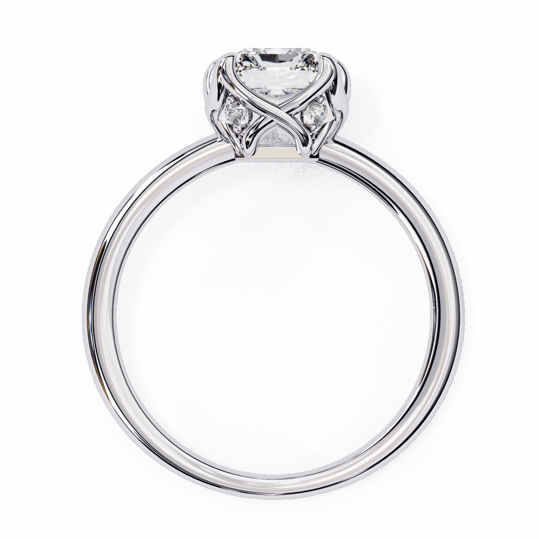 2.25 Carat Emerald Eternal Solitaire Engagement Ring in Moissanite | House of Estara
