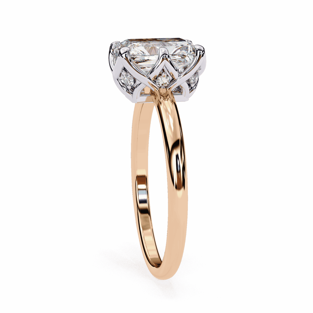 2.25 Carat Emerald Eternal Solitaire Engagement Ring in Moissanite | House of Estara