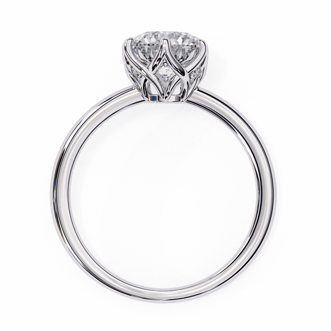 1.5 Carat Round Eternal Solitaire Engagement Ring in Moissanite | House of Estara