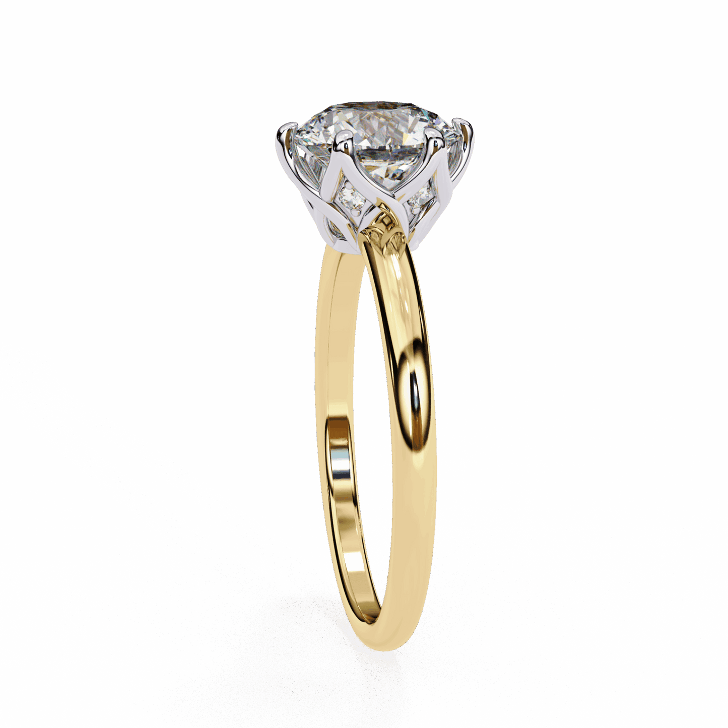 1.5 Carat Round Eternal Solitaire Engagement Ring in Moissanite | House of Estara