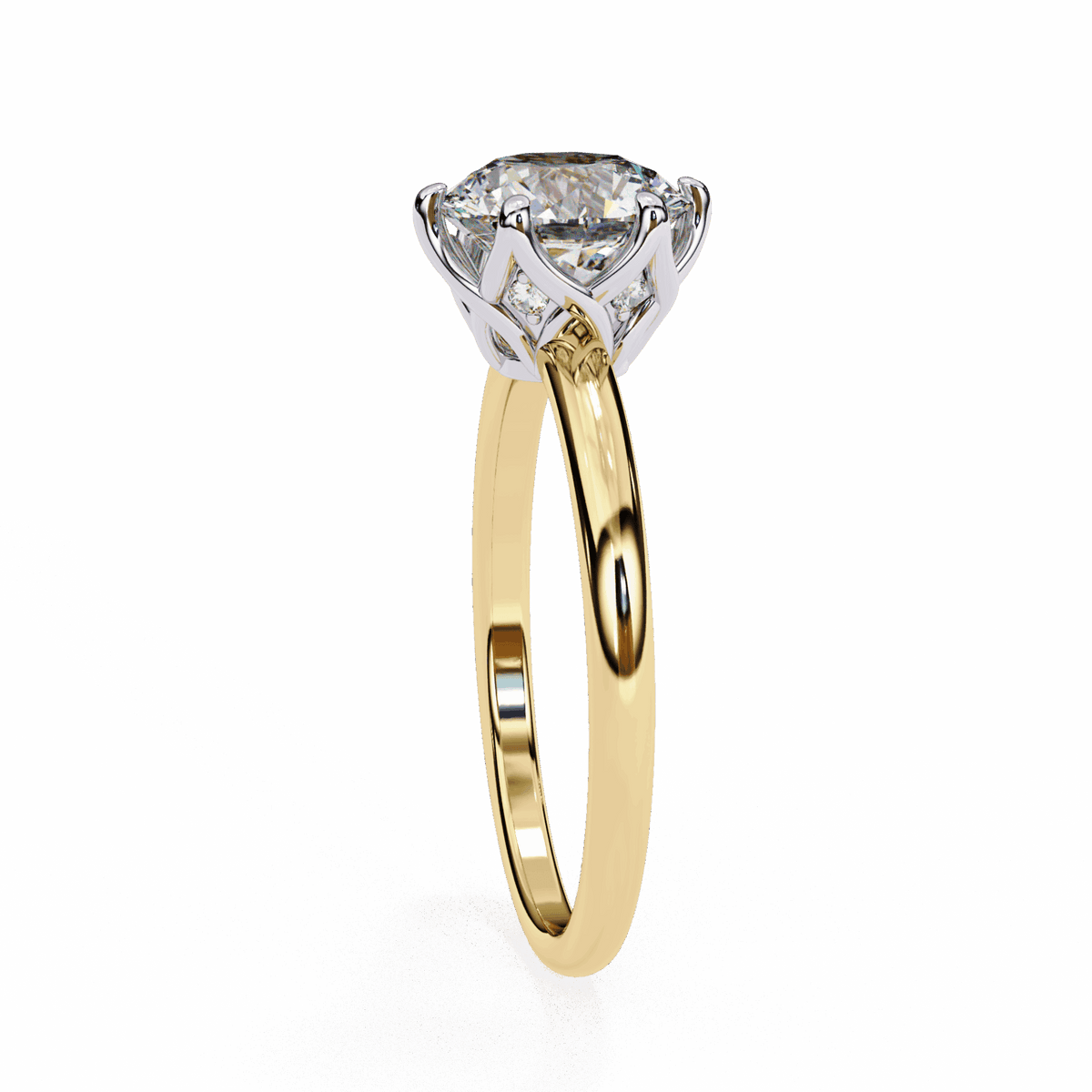 1.5 Carat Round Eternal Solitaire Engagement Ring in Moissanite | House of Estara