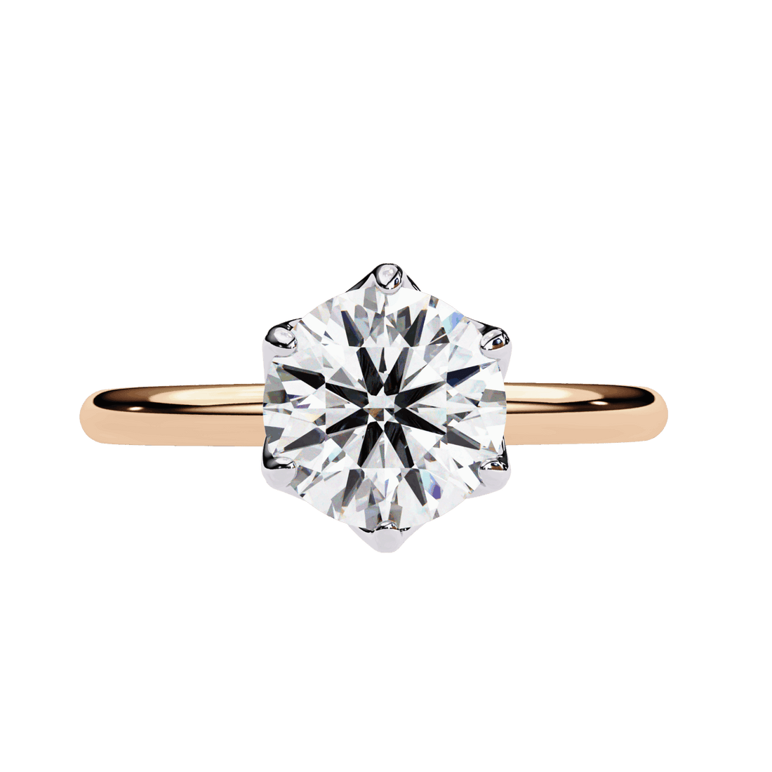 1.5 Carat Round Eternal Solitaire Engagement Ring in Moissanite | House of Estara