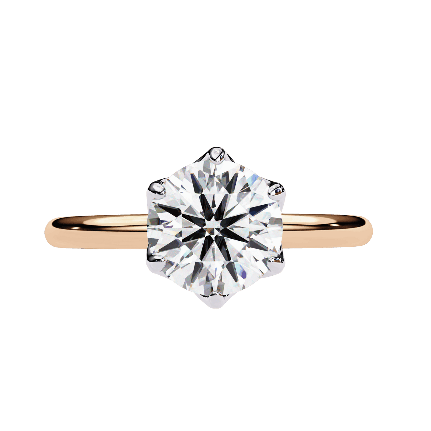 1.5 Carat Round Eternal Solitaire Engagement Ring in Moissanite | House of Estara