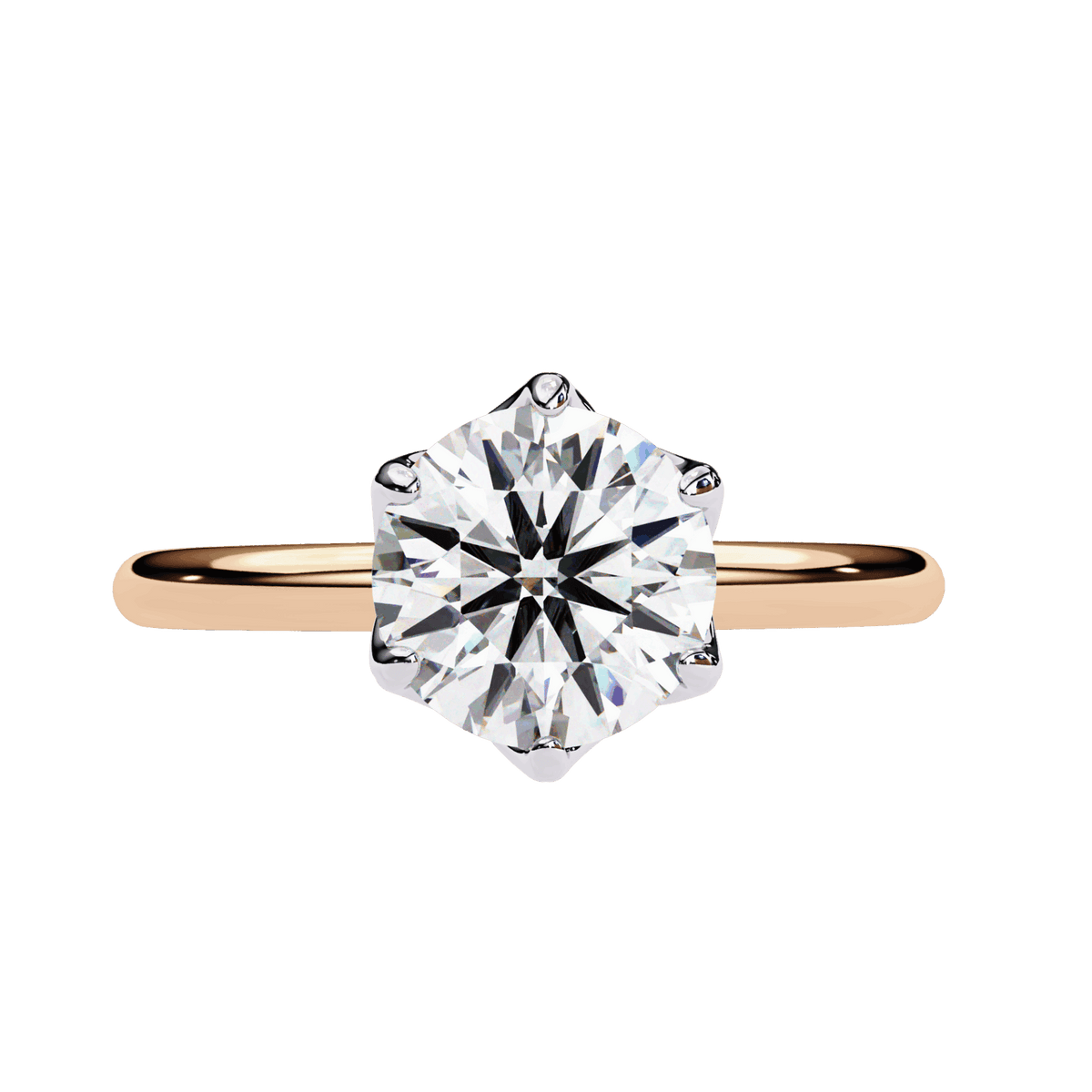 1.5 Carat Round Eternal Solitaire Engagement Ring in Moissanite | House of Estara