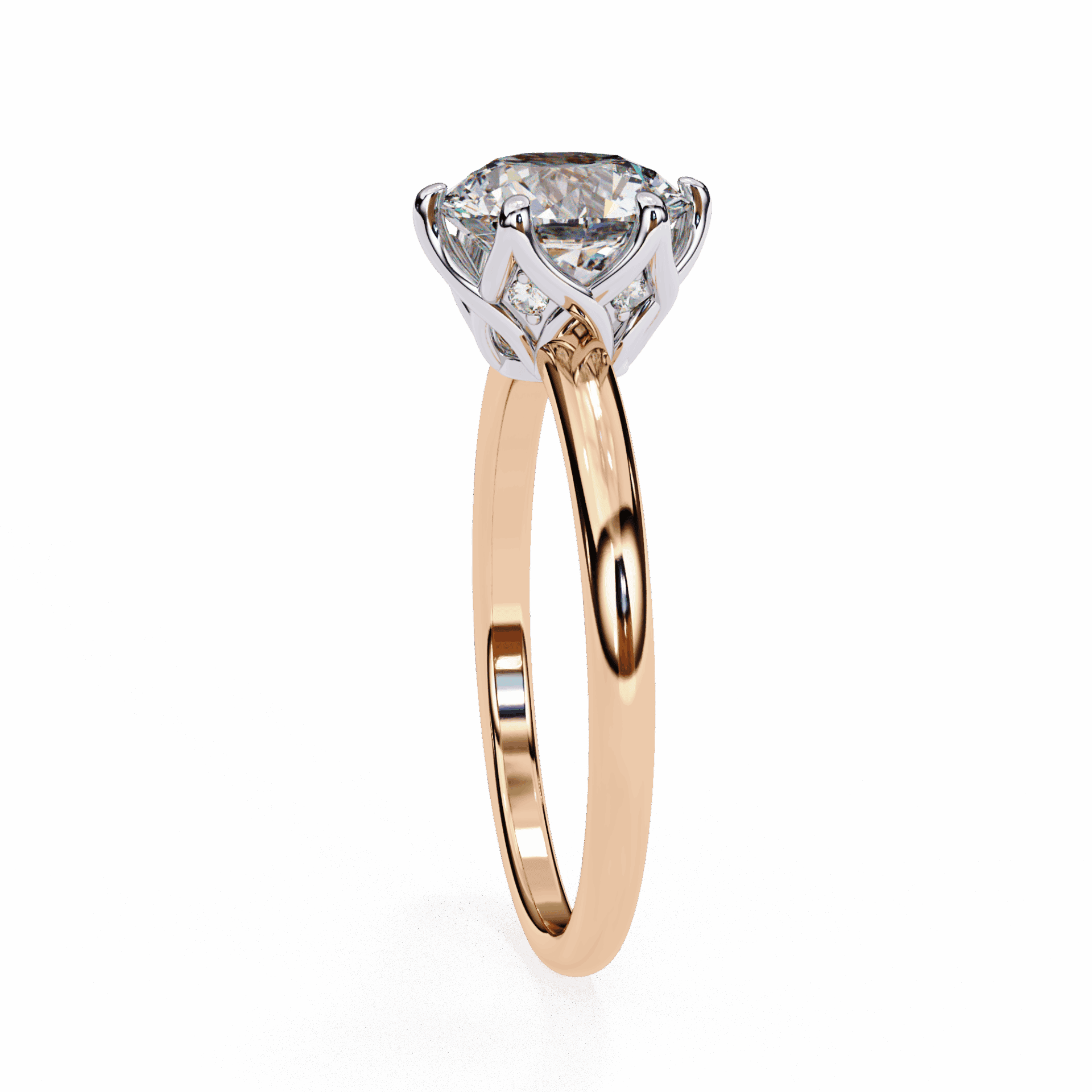 1.5 Carat Round Eternal Solitaire Engagement Ring in Moissanite | House of Estara