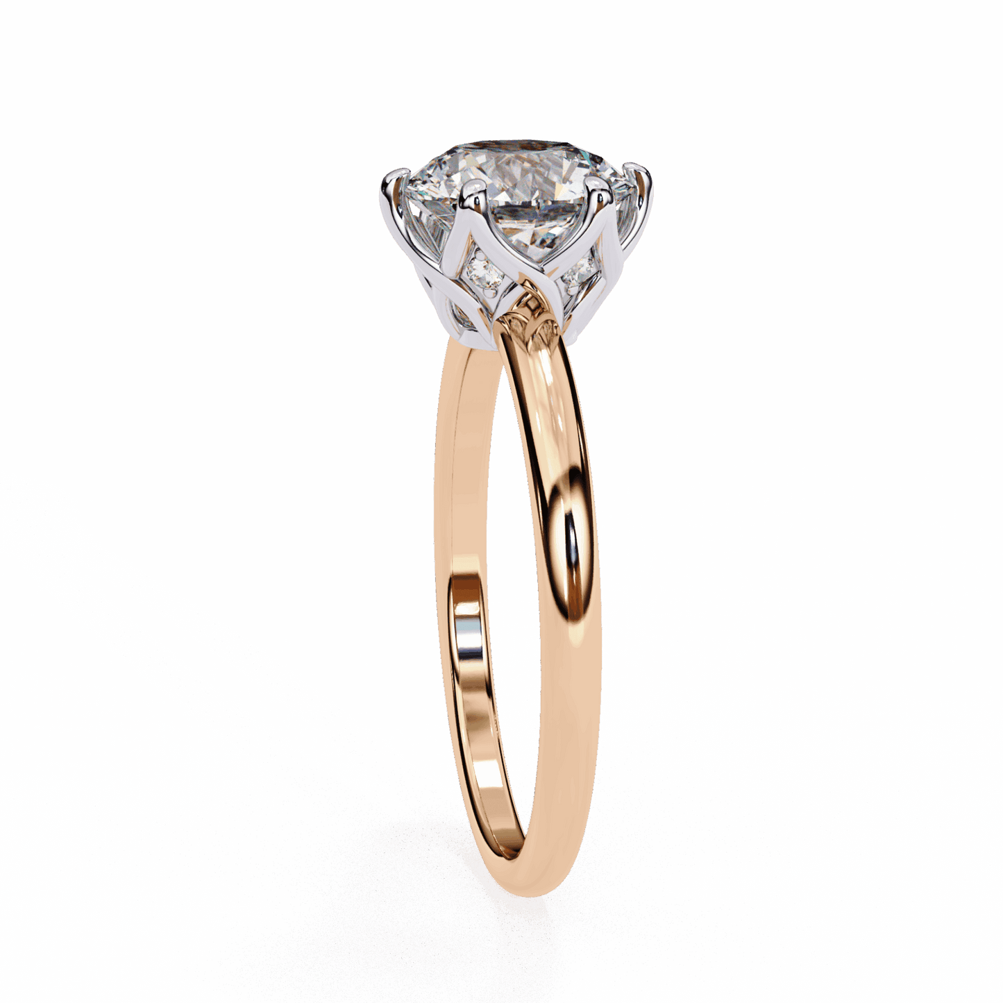 1.5 Carat Round Eternal Solitaire Engagement Ring in Moissanite | House of Estara