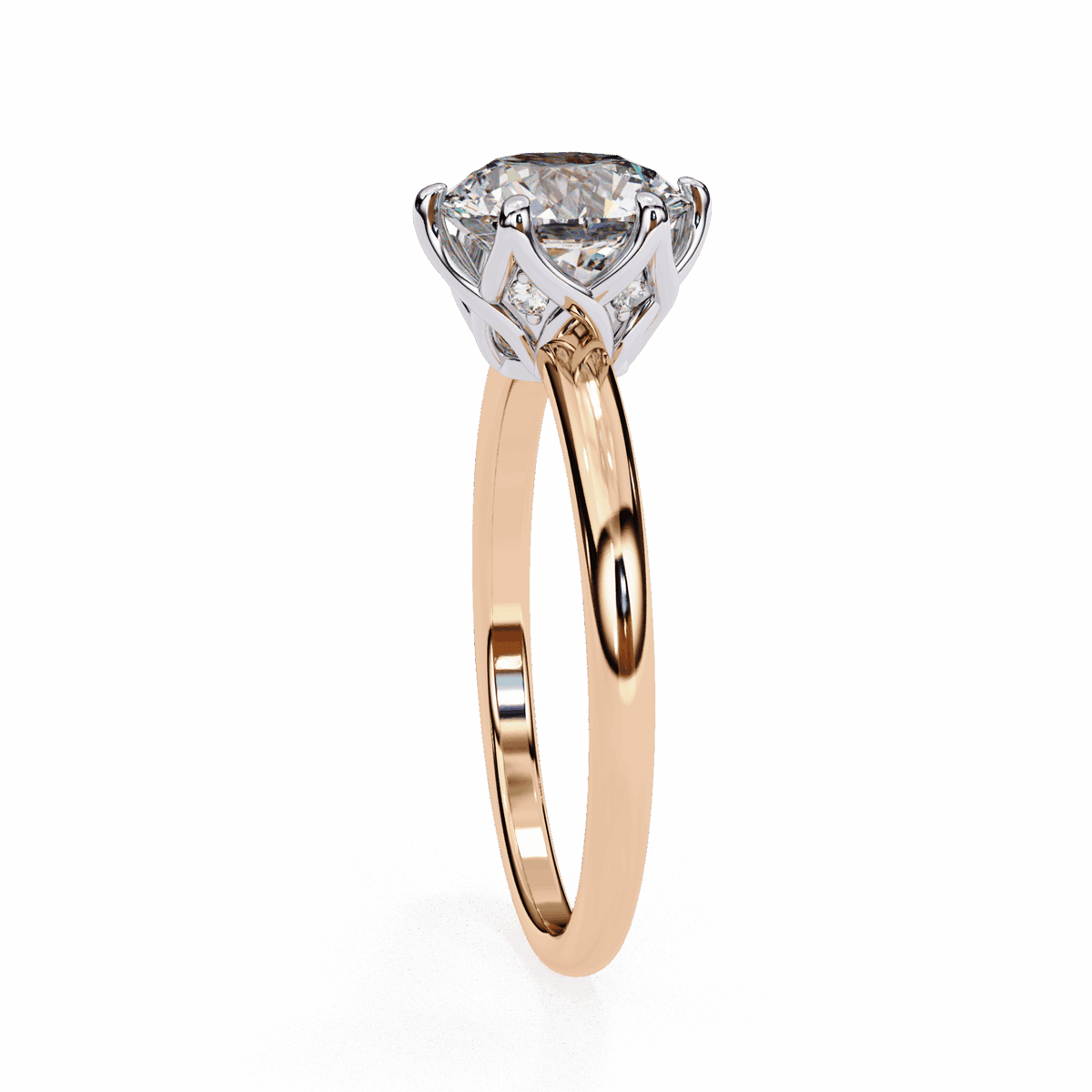 1.5 Carat Round Eternal Solitaire Engagement Ring in Moissanite | House of Estara