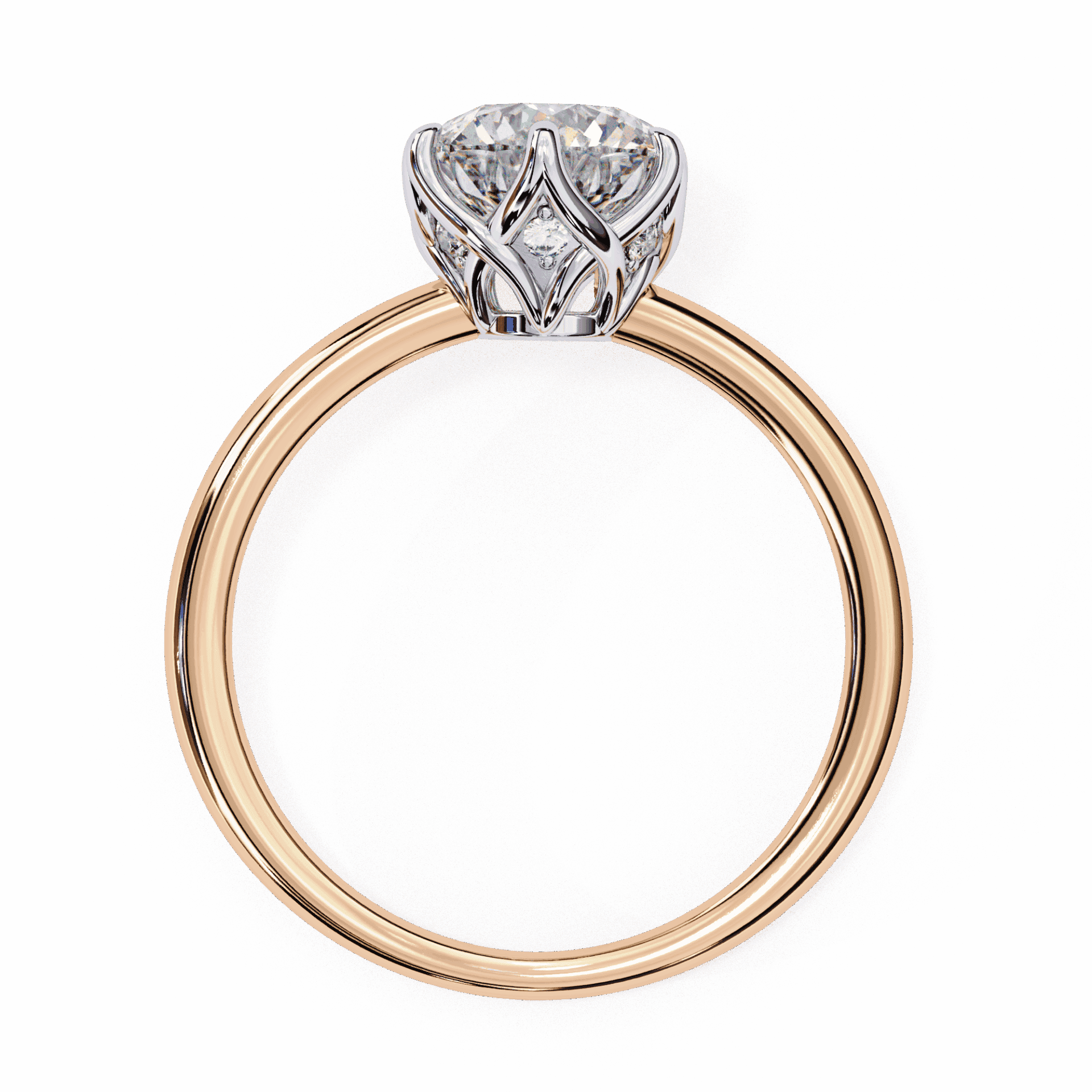 1.5 Carat Round Eternal Solitaire Engagement Ring in Moissanite | House of Estara