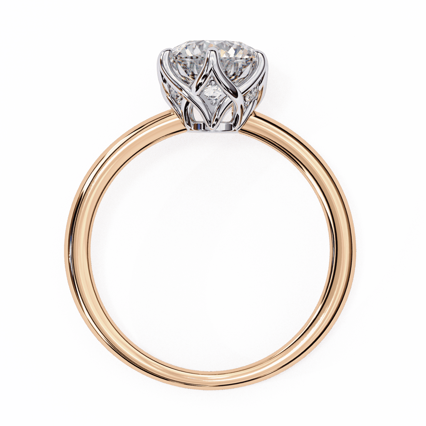1.5 Carat Round Eternal Solitaire Engagement Ring in Moissanite | House of Estara