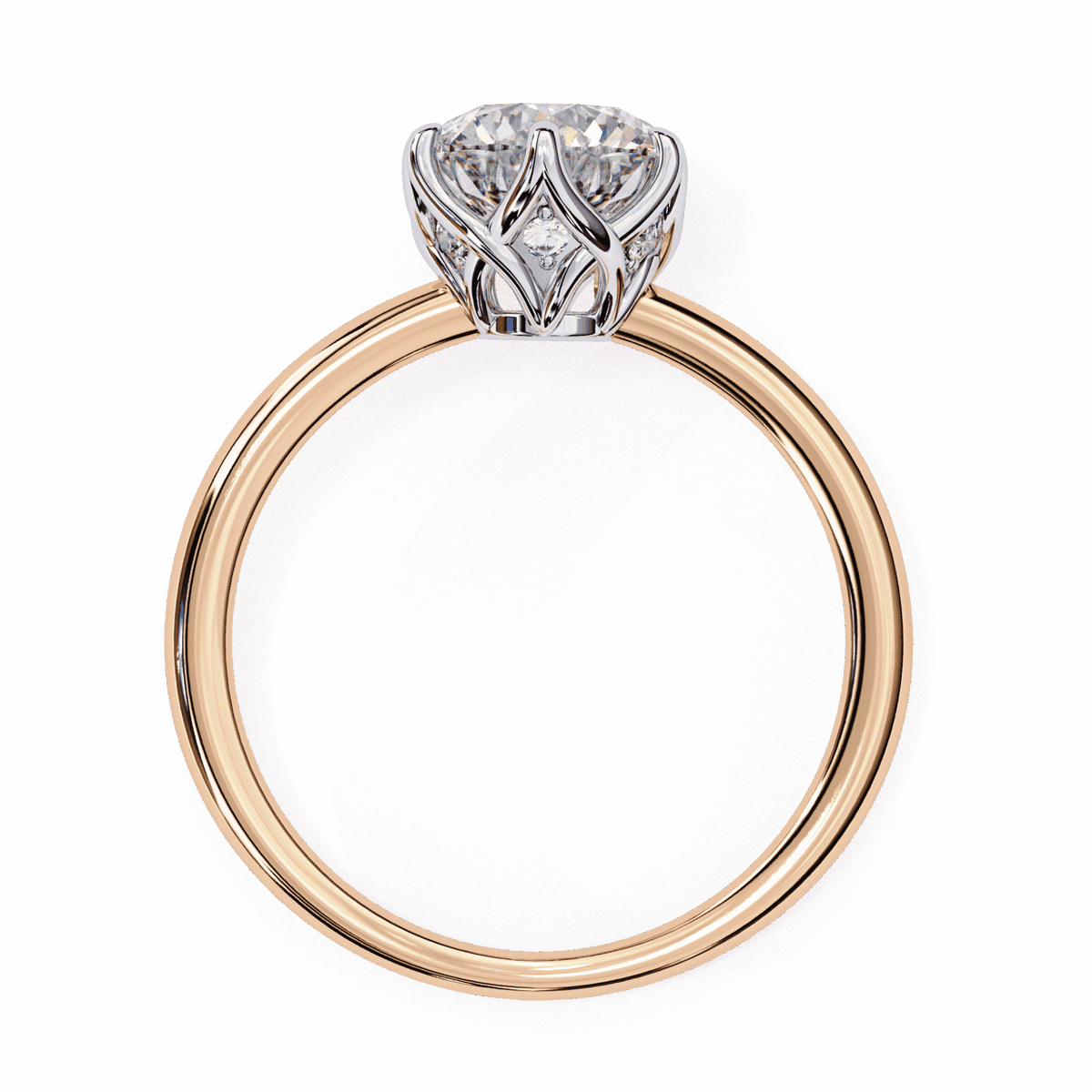 1.5 Carat Round Eternal Solitaire Engagement Ring in Moissanite | House of Estara