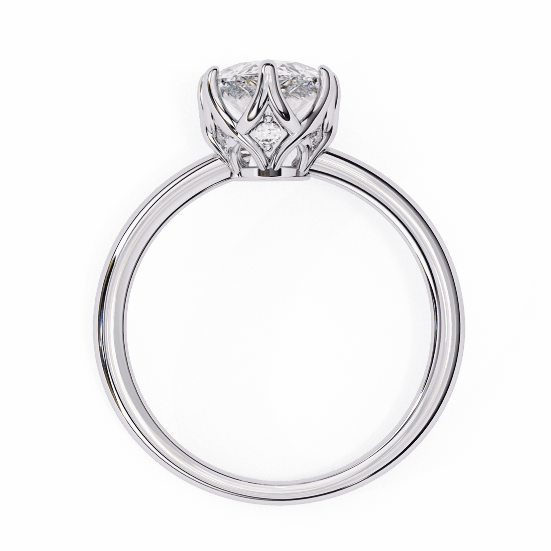 1.75 Carat Pear Eternal Solitaire Engagement Ring in Moissanite | House of Estara