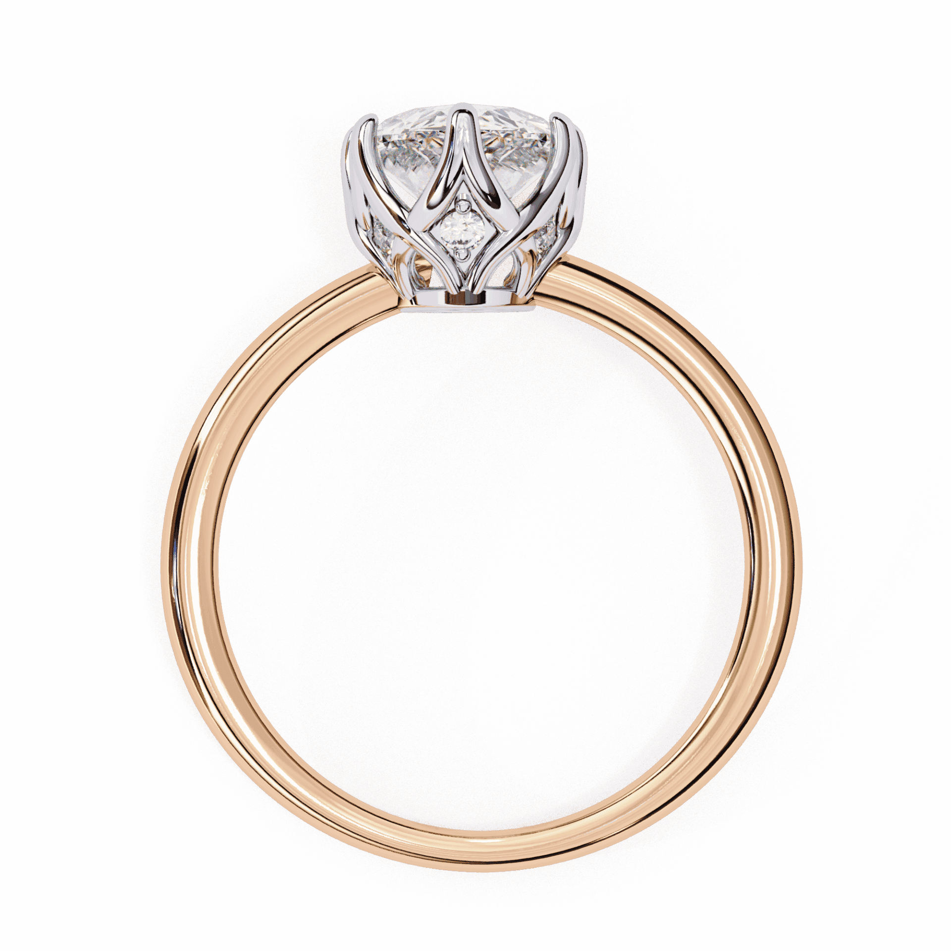 1.75 Carat Pear Eternal Solitaire Engagement Ring in Moissanite | House of Estara