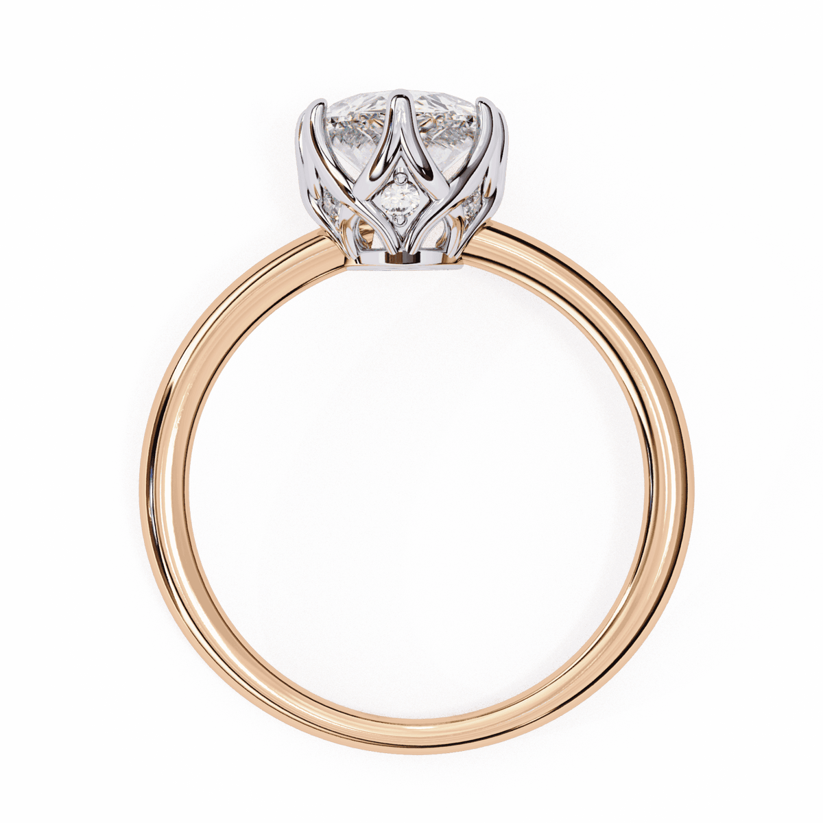 1.75 Carat Pear Eternal Solitaire Engagement Ring in Moissanite | House of Estara