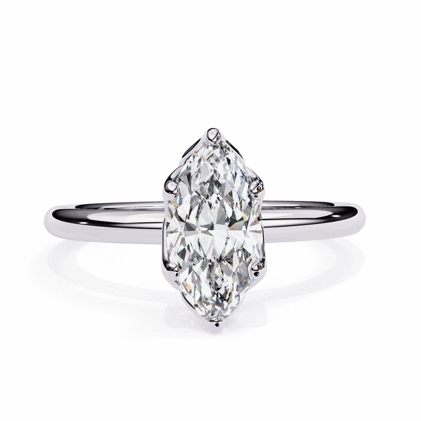 1.25 Carat Marquise Eternal Solitaire Engagement Ring in Moissanite | House of Estara