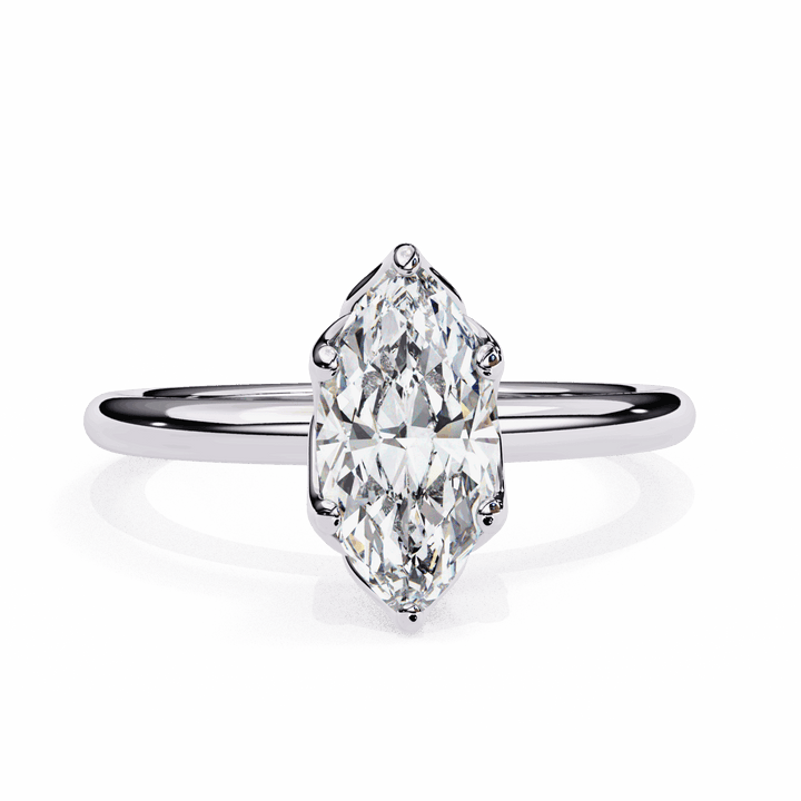 1.25 Carat Marquise Eternal Solitaire Engagement Ring in Moissanite | House of Estara