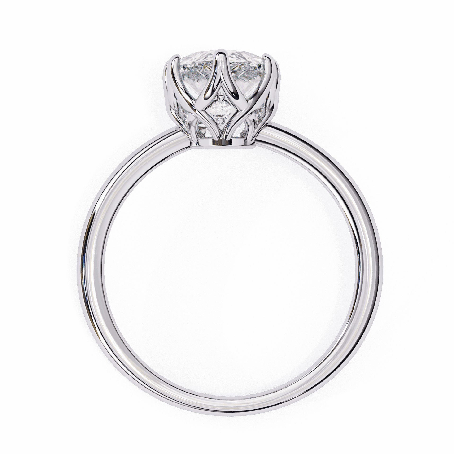 1.25 Carat Marquise Eternal Solitaire Engagement Ring in Moissanite | House of Estara
