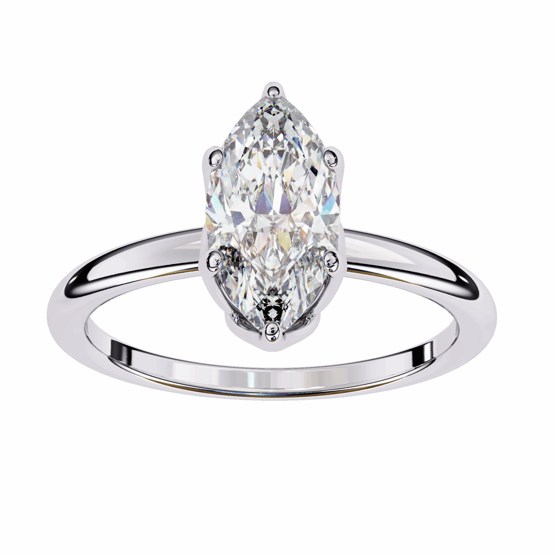 1.25 Carat Marquise Eternal Solitaire Engagement Ring in Moissanite | House of Estara