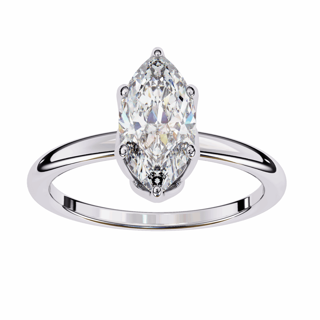 1.25 Carat Marquise Eternal Solitaire Engagement Ring in Moissanite | House of Estara